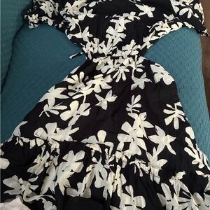 Lemlem Black and White Backless Dress